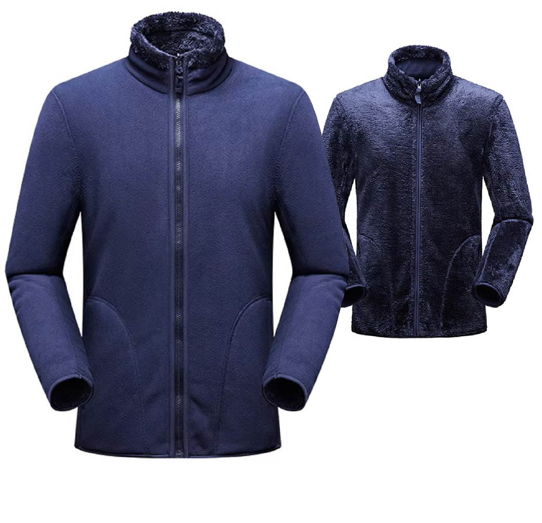 Unisex - Winter Warm Reversible Fleece Hoodie