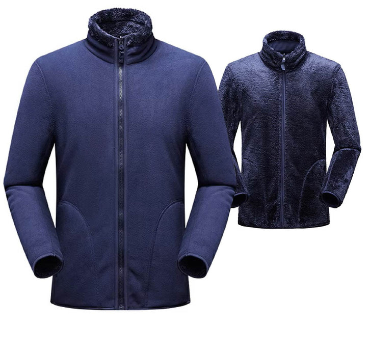 Unisex - Winter Warm Reversible Fleece Hoodie