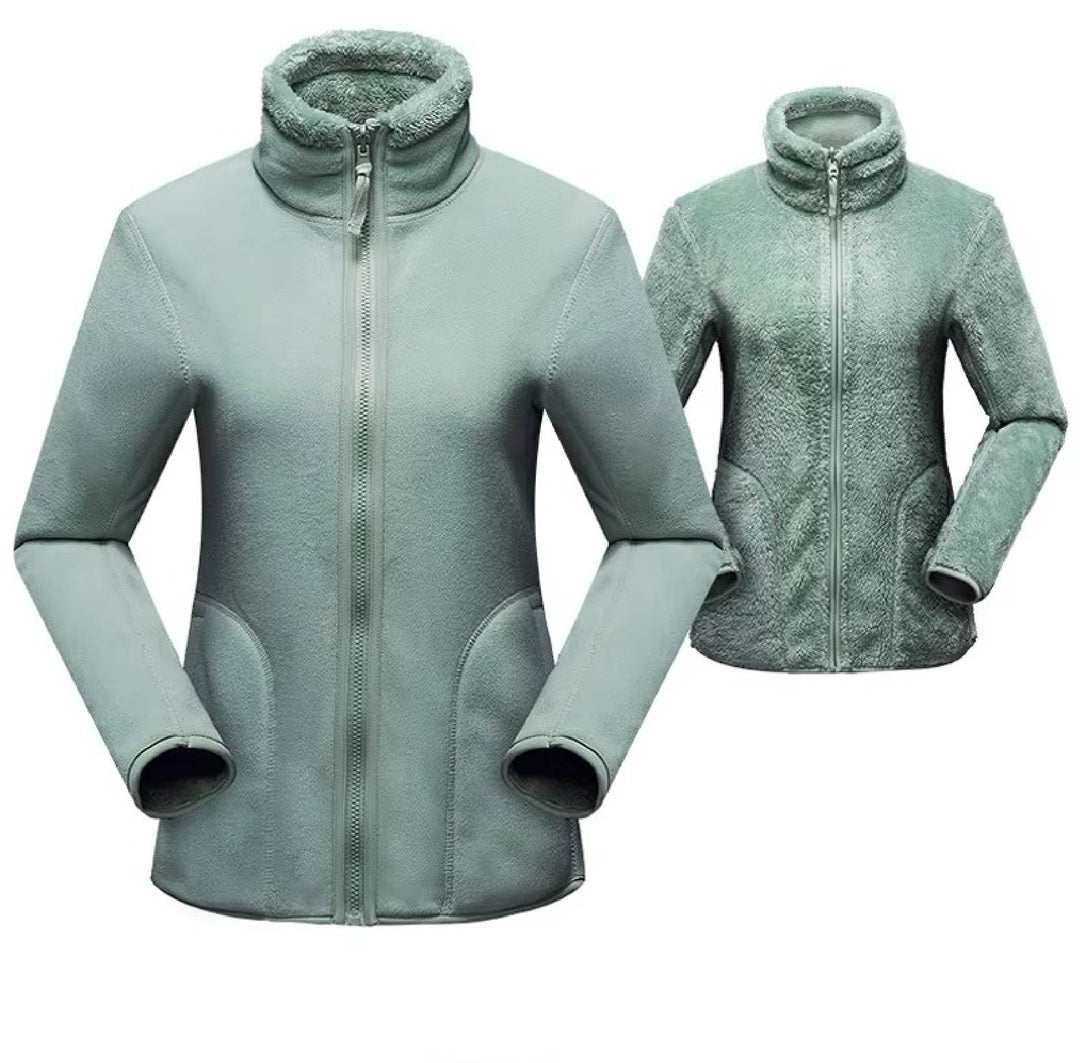 Unisex - Winter Warm Reversible Fleece Hoodie