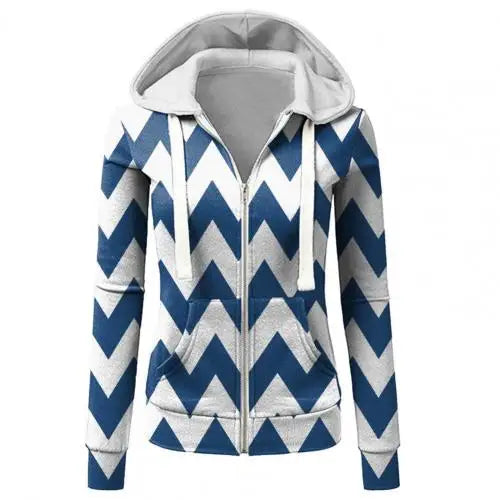 Cozy Plus Velvet Hoodie for Women – Thick Zip-Up Cardigan Jacket for Autumn & Winter