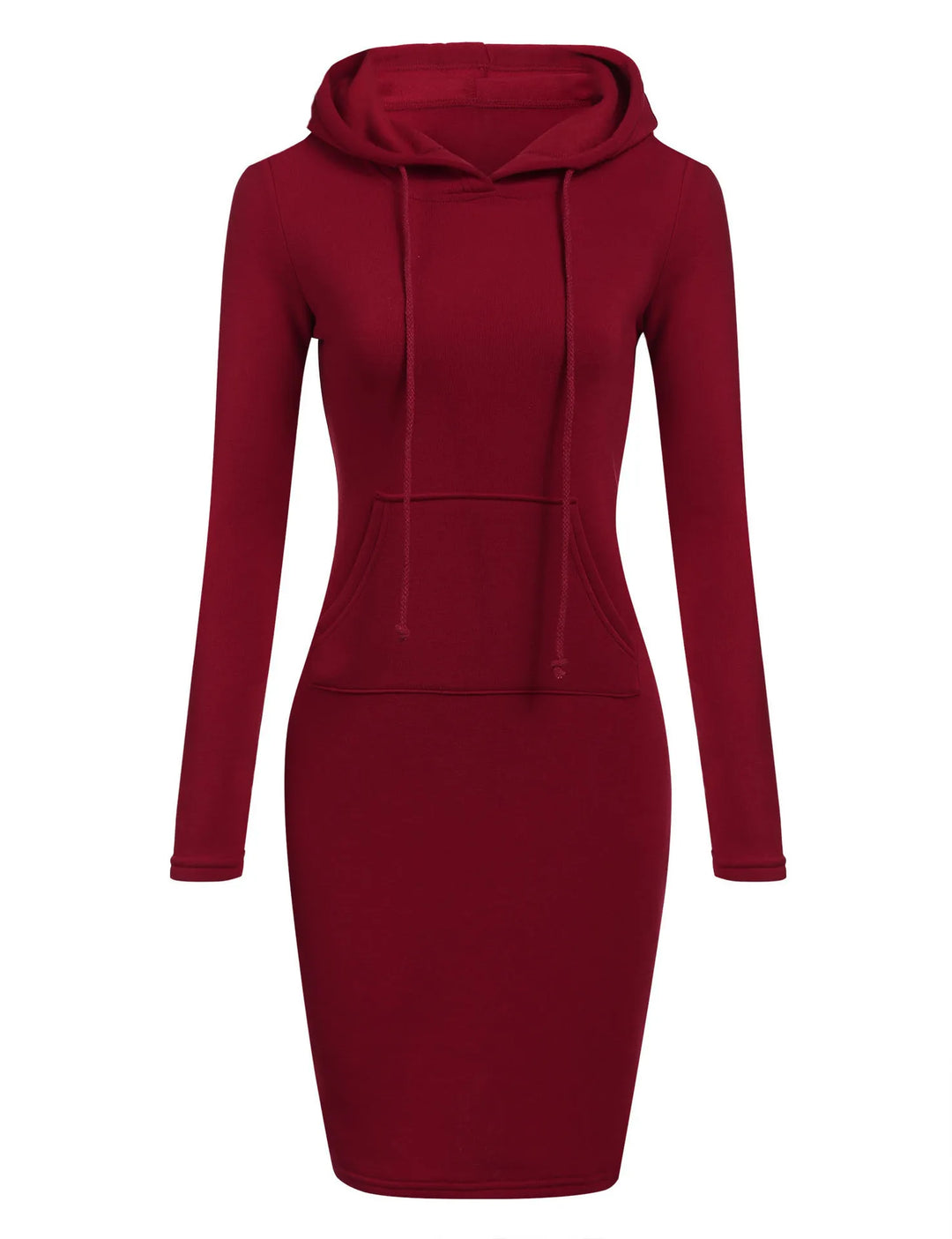 Autumn Hooded Sweatshirt Dress for Women – Casual Long Sleeve Hoodie Dress Top