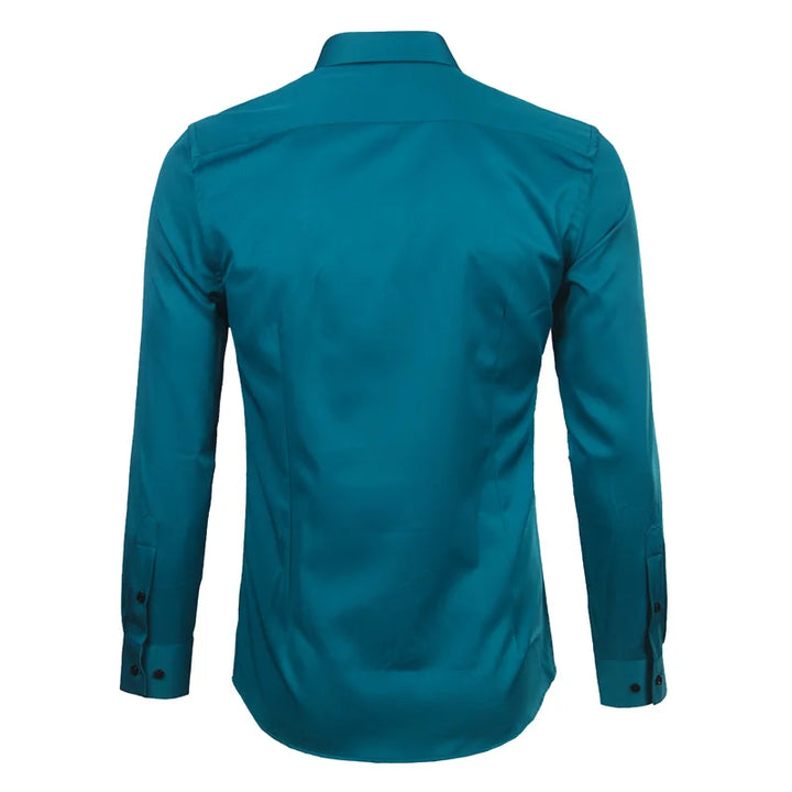 Bamboo Fiber Long Sleeved Slim Fit Shirt