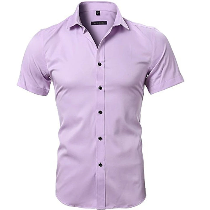 Bamboo Fiber Long Sleeved Slim Fit Shirt