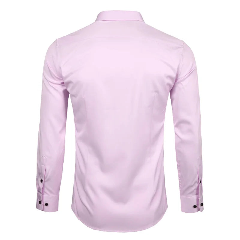 Bamboo Fiber Long Sleeved Slim Fit Shirt