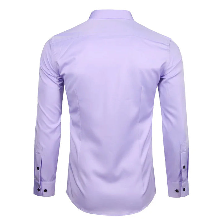 Bamboo Fiber Long Sleeved Slim Fit Shirt