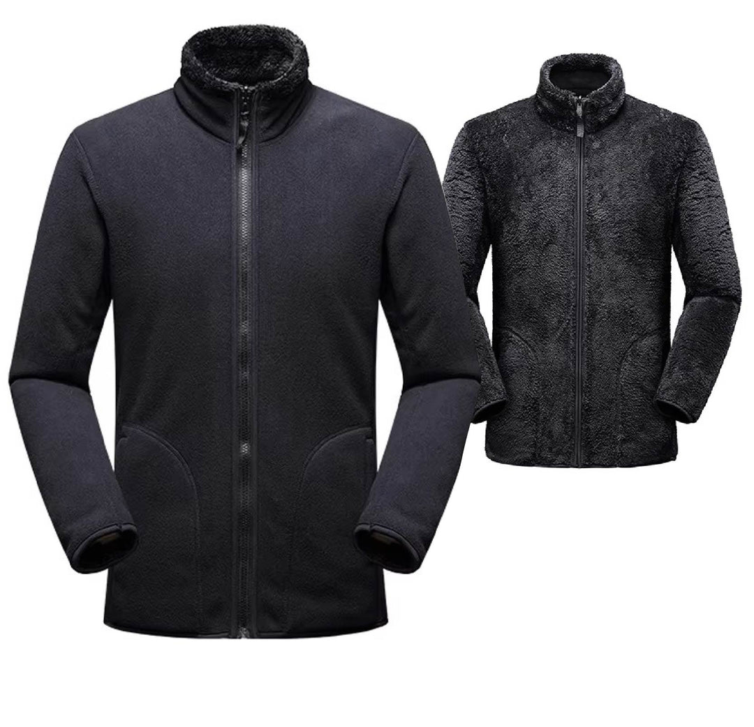 Unisex - Winter Warm Reversible Fleece Hoodie