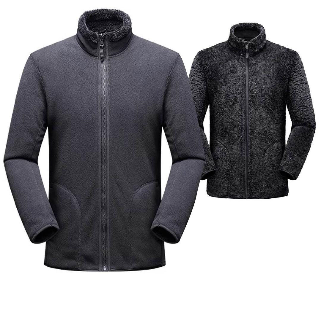 Unisex - Winter Warm Reversible Fleece Hoodie