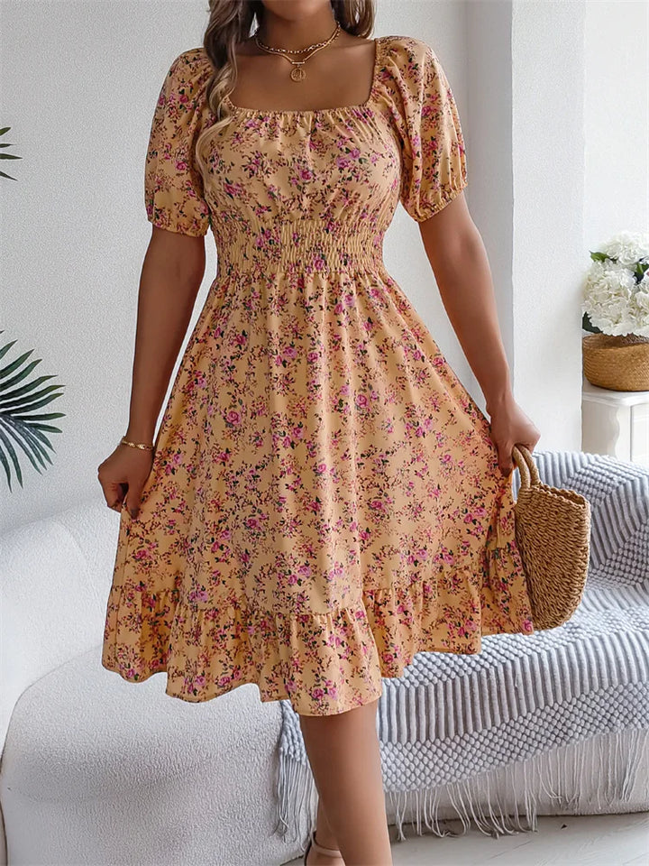 Effortless Summer Square Neck Dress