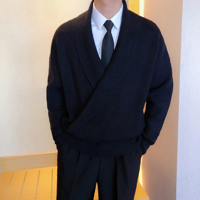 Men’s V-Neck Knit Sweater