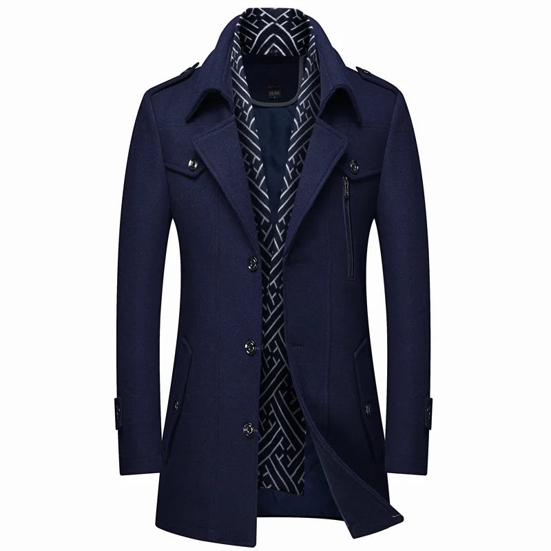 Men’s Wool Trench Coat