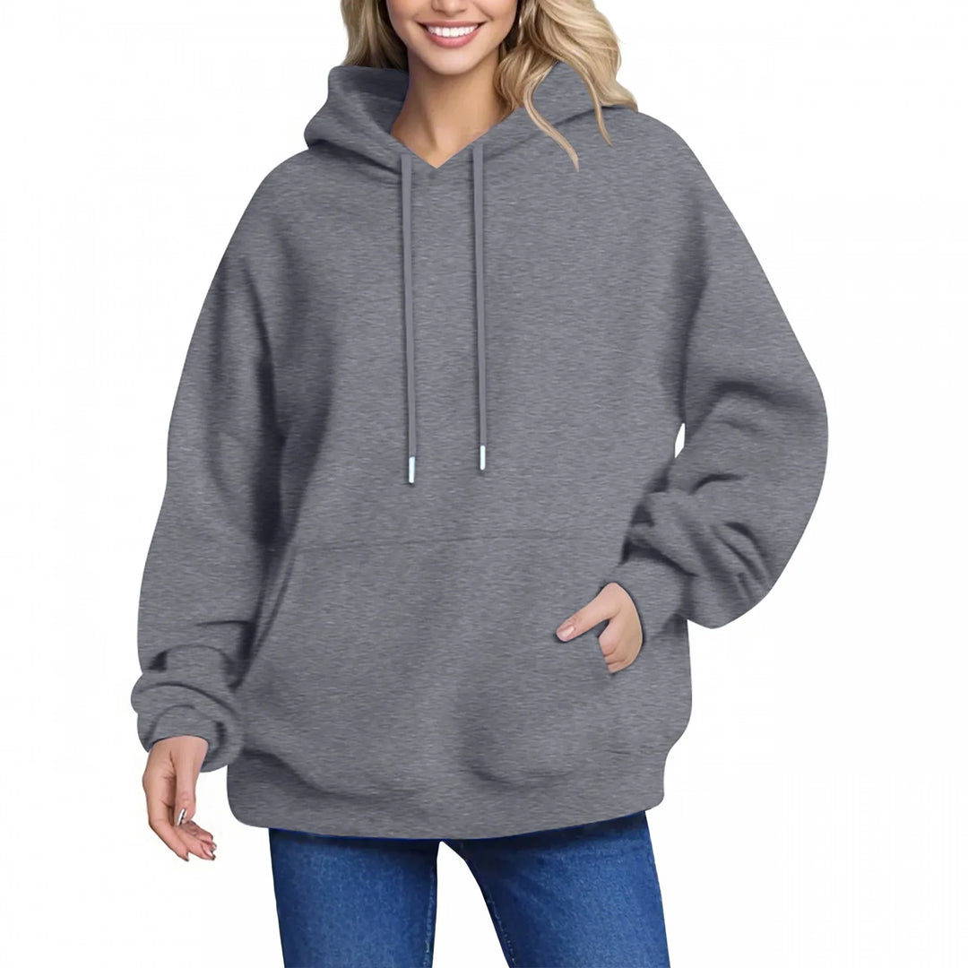 Plain Fleece Pullover Hoodie