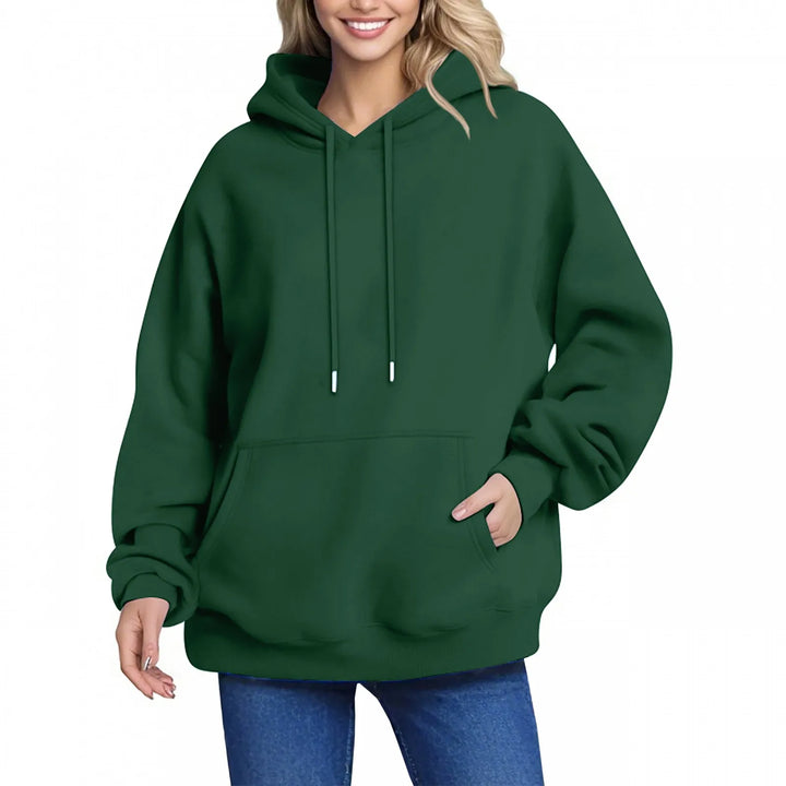 Plain Fleece Pullover Hoodie