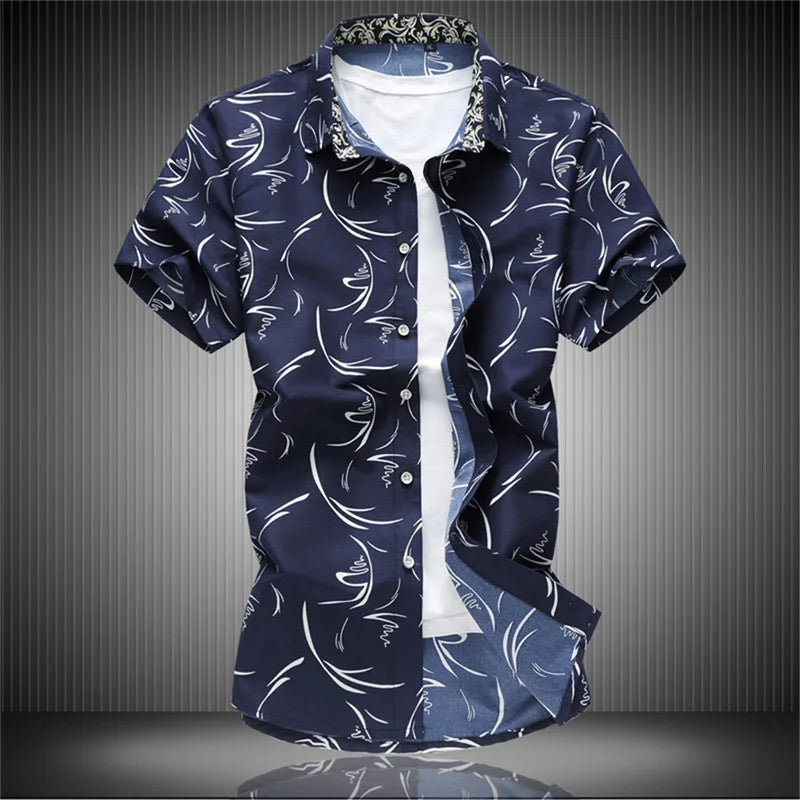 Men’s Hawaiian Shirt – Short Sleeve Beach Top
