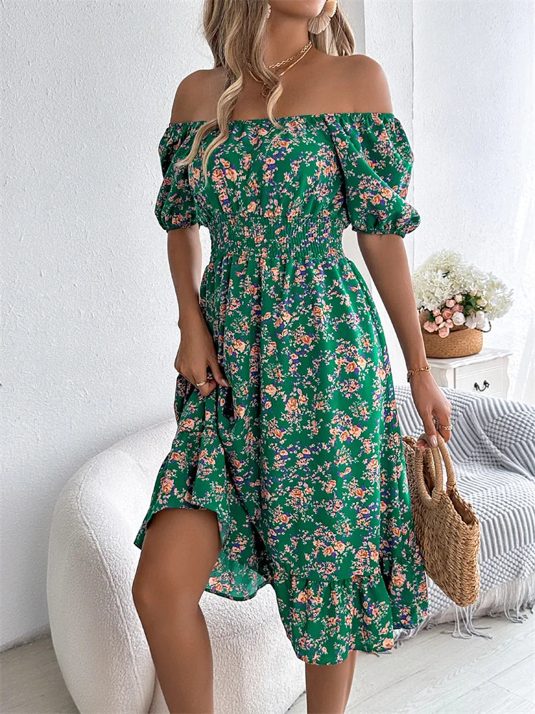 Effortless Summer Square Neck Dress