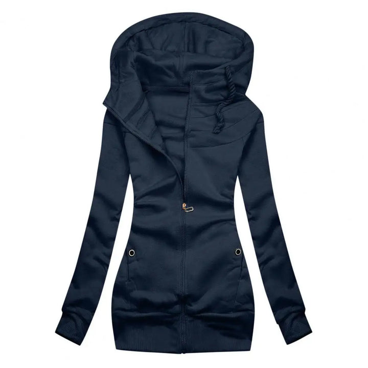 Autumn Winter Plush Hoodie Coat for Women