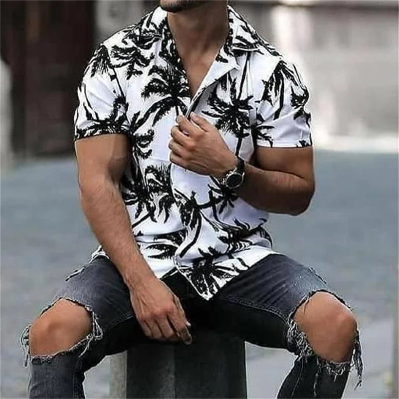 Men’s Tropical Print Hawaiian Shirt