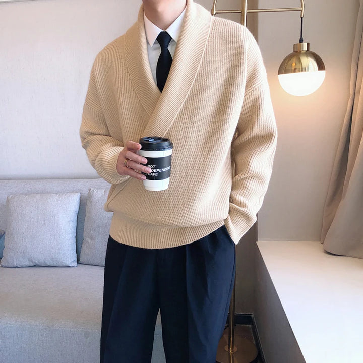Men’s V-Neck Knit Sweater