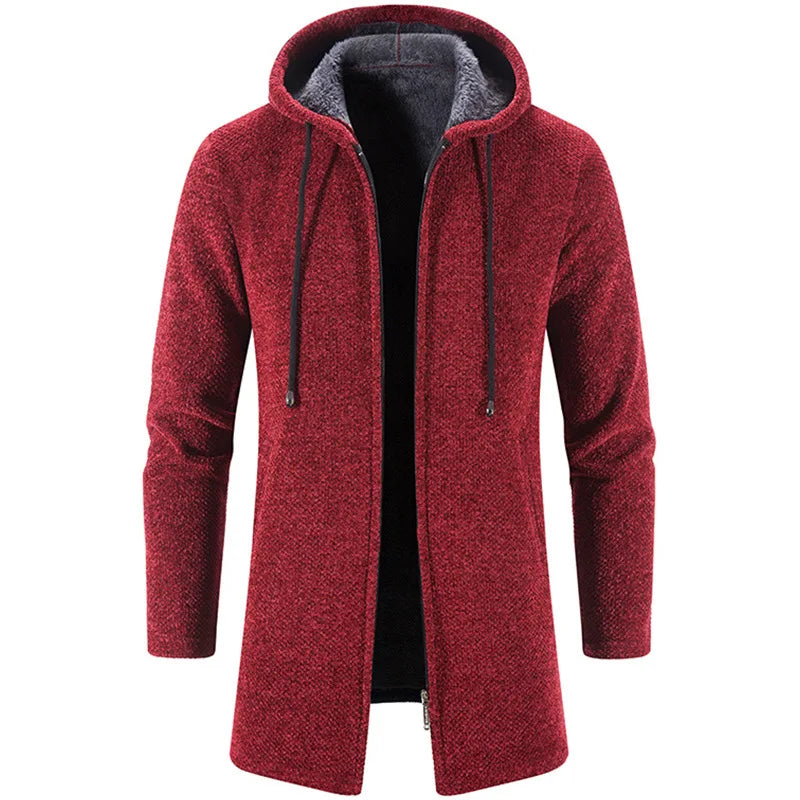 Men’s Long Knit Sweater Coat