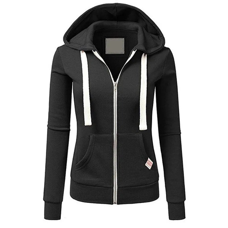 Women's Long Sleeve Zipper Hoodie