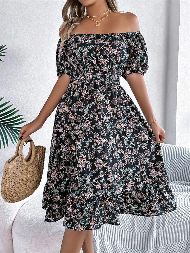 Effortless Summer Square Neck Dress
