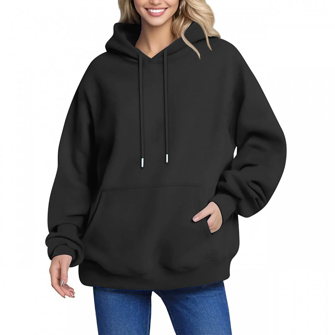 Plain Fleece Pullover Hoodie