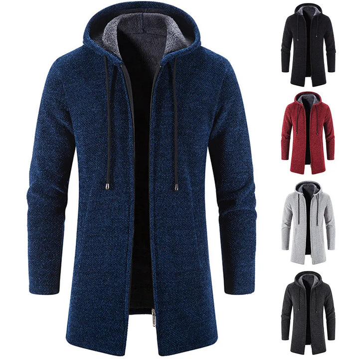 Men’s Long Knit Sweater Coat
