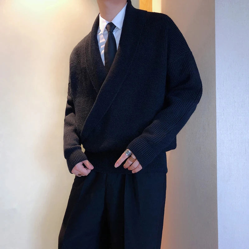 Men’s V-Neck Knit Sweater