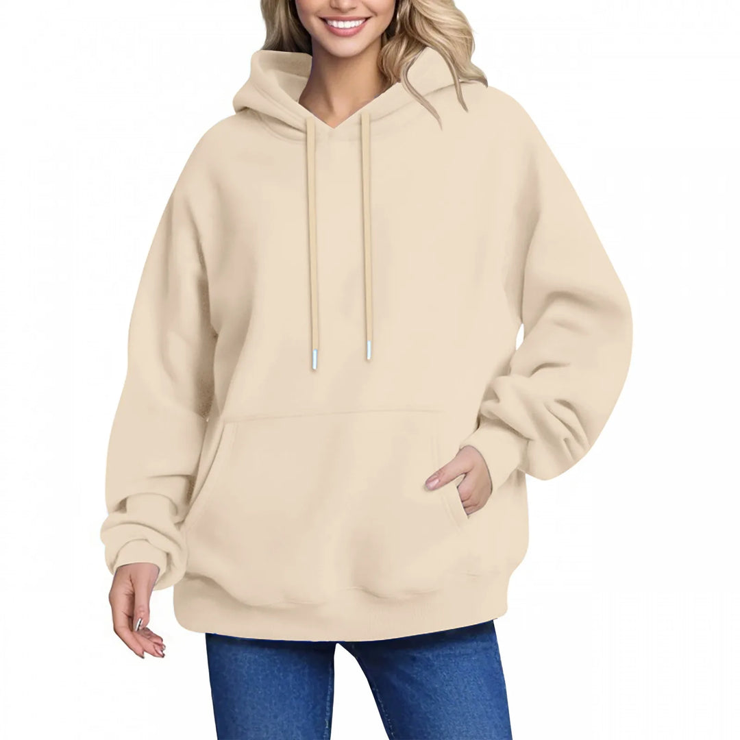 Plain Fleece Pullover Hoodie
