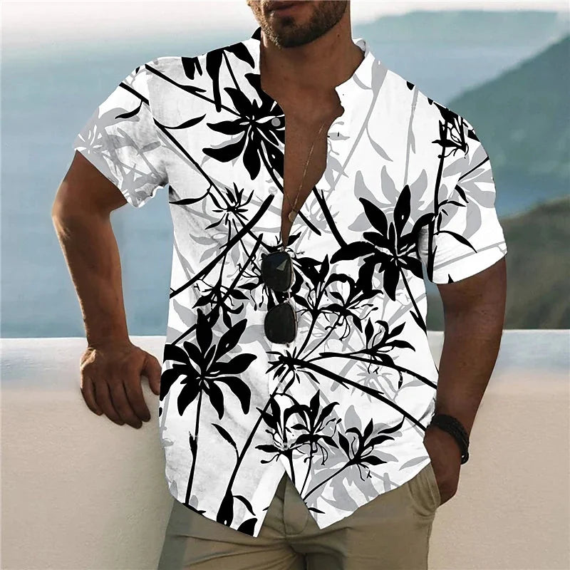 Men’s Hawaiian Shirt – Print Short Sleeve