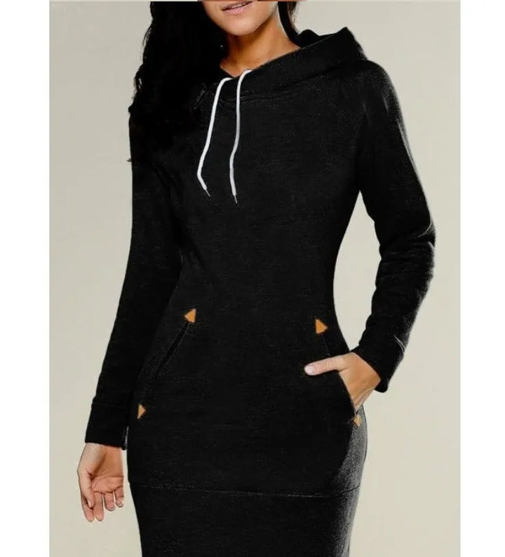 Women's Mid-Length Hoodie Dress