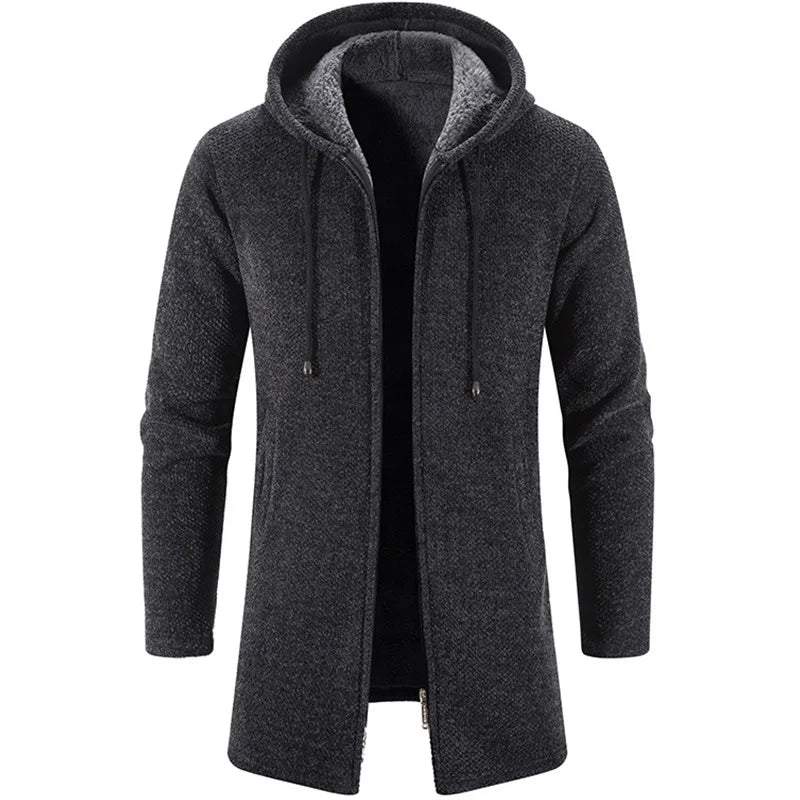Men’s Long Knit Sweater Coat