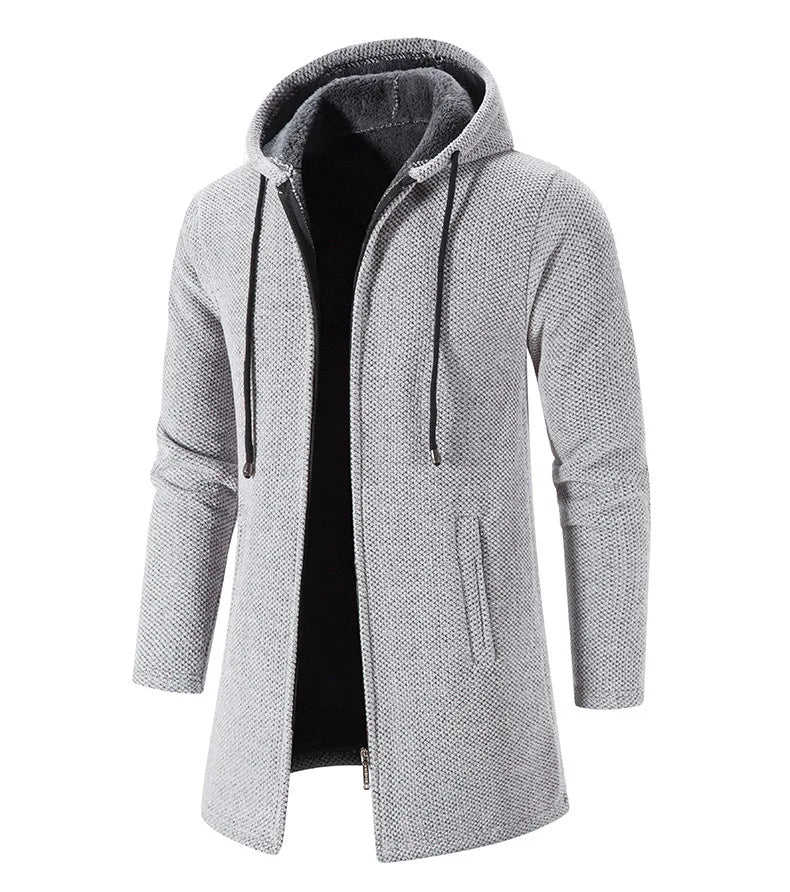Men’s Long Knit Sweater Coat