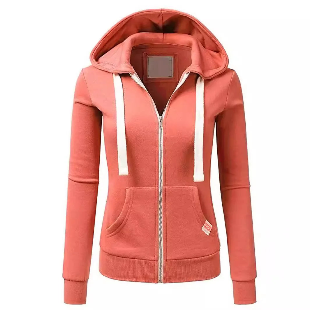 Women's Long Sleeve Zipper Hoodie