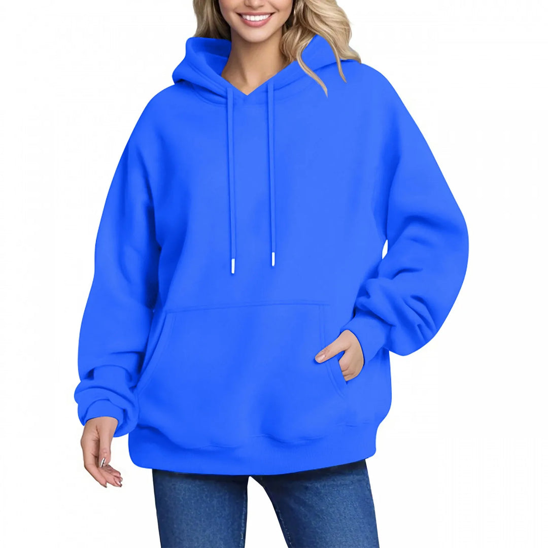 Plain Fleece Pullover Hoodie