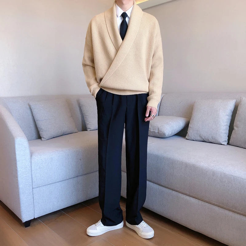 Men’s V-Neck Knit Sweater