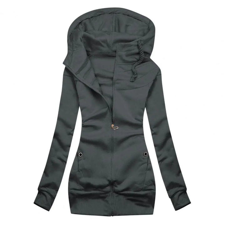 Autumn Winter Plush Hoodie Coat for Women