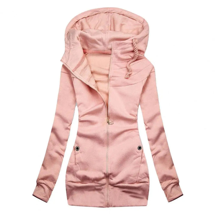 Autumn Winter Plush Hoodie Coat for Women
