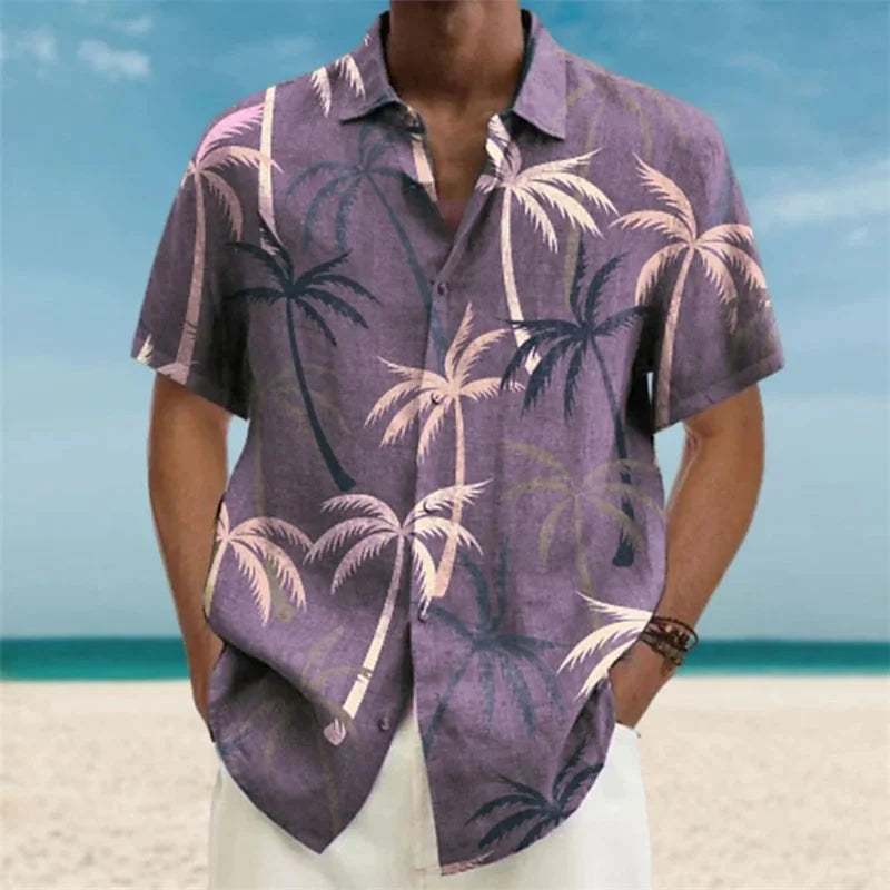 Men’s Hawaiian Shirt – Print Short Sleeve
