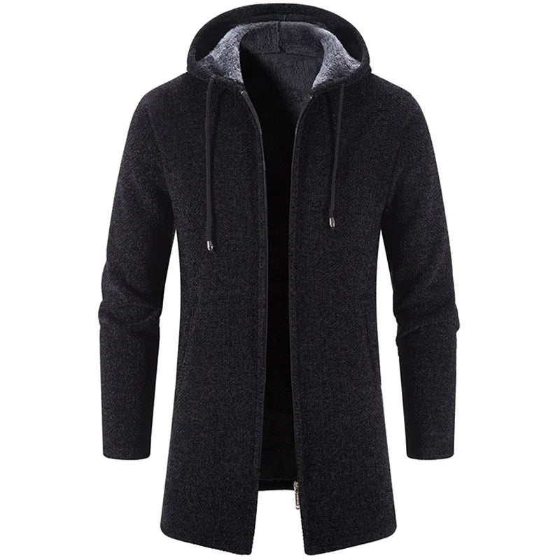 Men’s Long Knit Sweater Coat