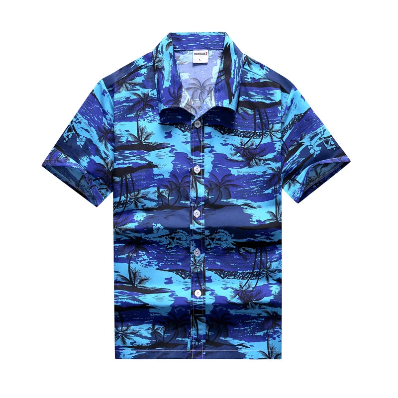 Men’s Hawaiian Shirt – Colorful Short Sleeve.