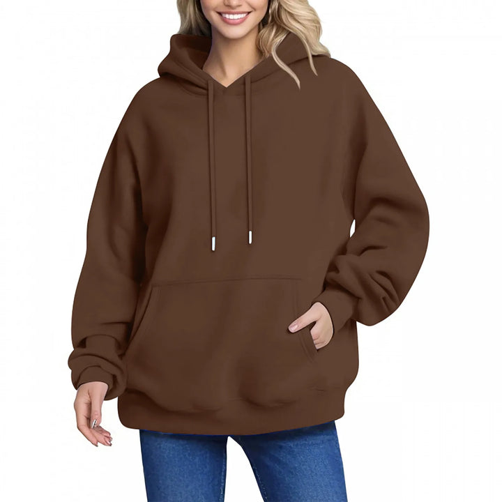 Plain Fleece Pullover Hoodie