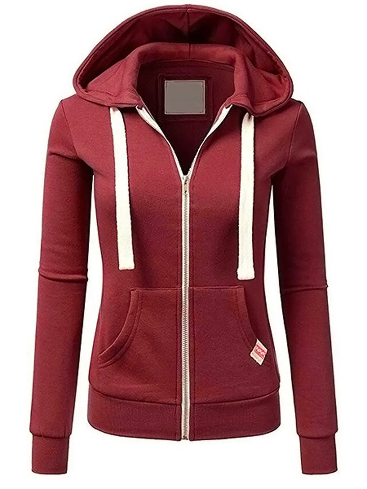 Women's Long Sleeve Zipper Hoodie