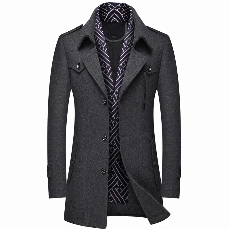 Men’s Wool Trench Coat