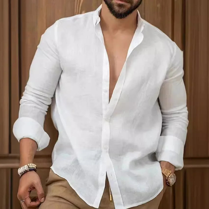 Men’s Classic Long Sleeve Lightweight Cotton Shirt