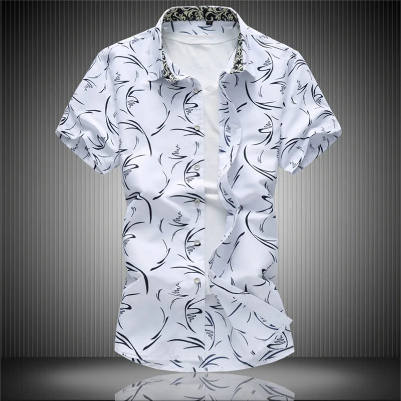 Men’s Hawaiian Shirt – Short Sleeve Beach Top