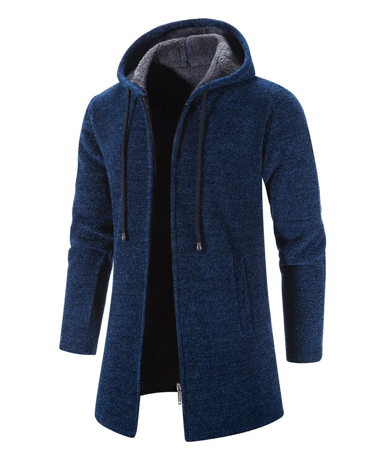Men’s Long Knit Sweater Coat