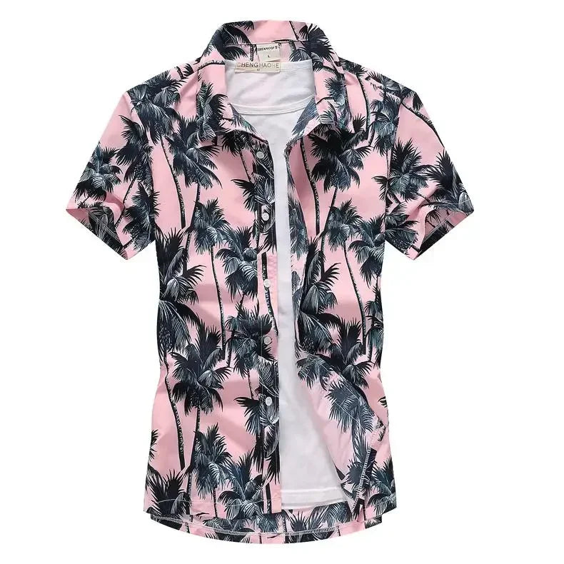 Men’s Hawaiian Shirt – Colorful Short Sleeve.