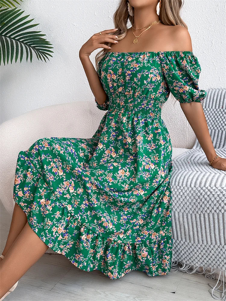 Effortless Summer Square Neck Dress