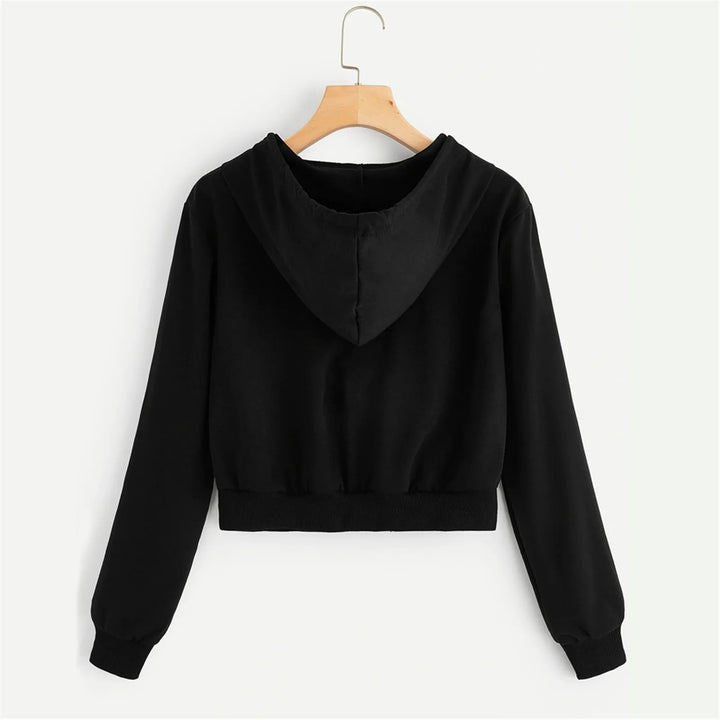 Women's Hooded Winter Jacket – Casual Zip-Up Sweatshirt