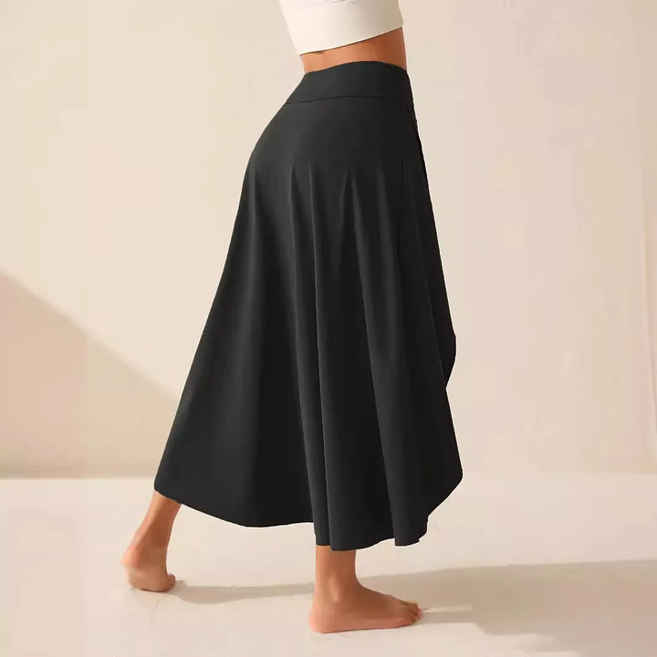 Elegant High-Waist Asymmetrical Knitted Skirt – Lightweight Summer Fashion for Women